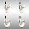 Service Caster 4 Inch 316SS Nylon Wheel Swivel 7/8 Inch Expanding Stem Caster Set Lock Brake SCC-SS316TTLEX20S414-NYS-78-4 - alternate 1